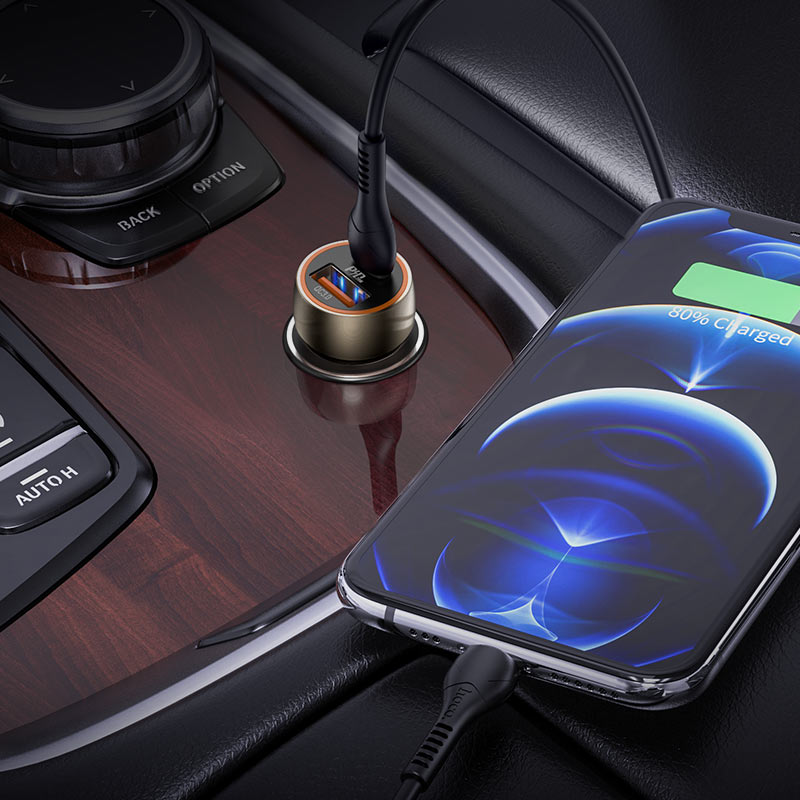 Hoco - Blue Whale Car Charger (Z46A)